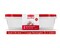 Large Rectangular Plastic Food Storage Containers, 1 Gallon, 2 Packs, Red